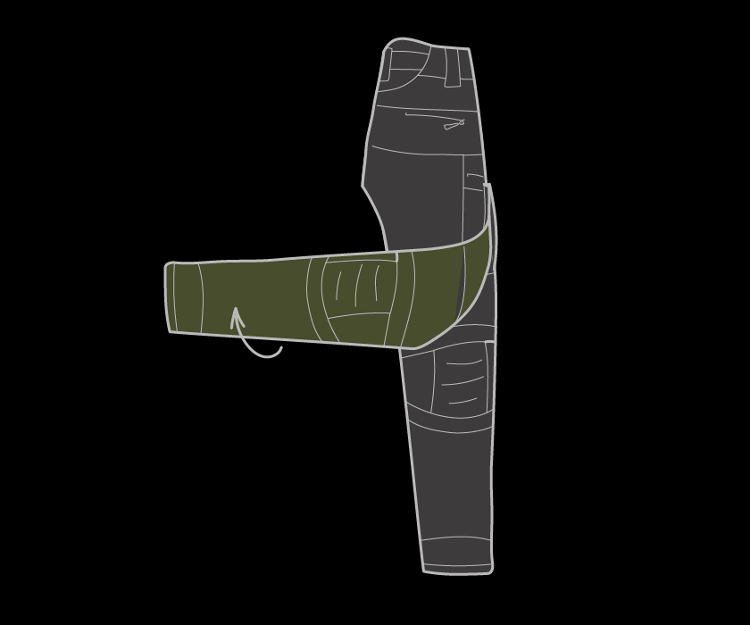 Ranger Roll your uniform packing technique UF PRO